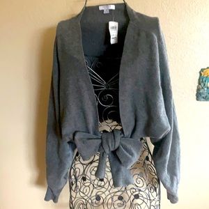Favlux Size S tie-up Cardigan Gray